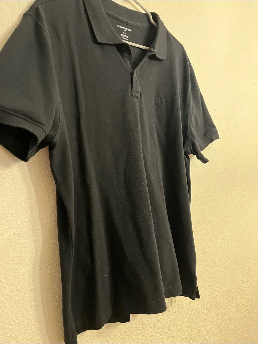 100% organic cotton Banana Republic Black Men’s Polo Shirt